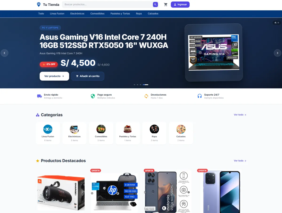 Sistema de Administración de Tienda Virtual