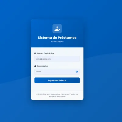 Sistema de Prestamos