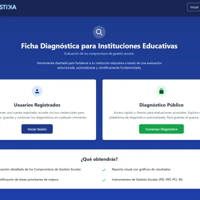 Plataforma de Diagnóstico para Instituciones Educativas